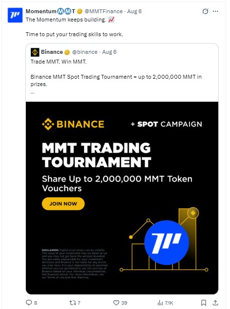 Momentum trading tournament post