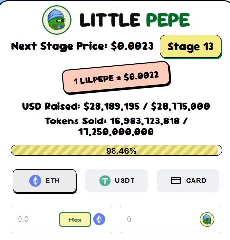 Little Pepe listing Stage 13 Little Pepe listing Stage 13