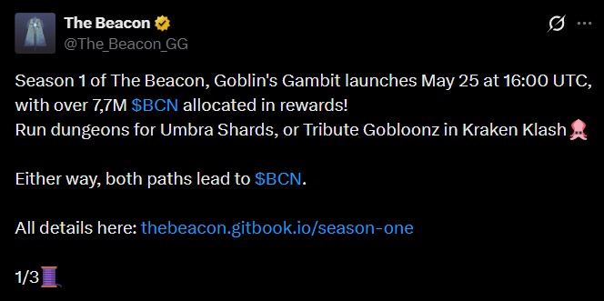 Beacon Airdrop Update Today May 25