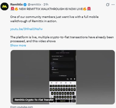 Remittix Walkthrough Is Now Live