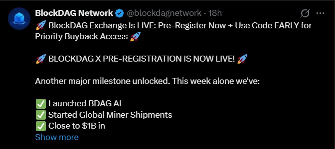 BlockDAG Exchange Is Live BlockDAG Exchange Is Live
