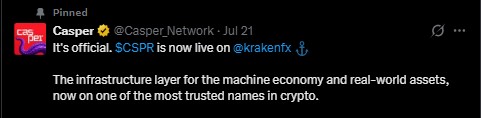 CSPR is the native token of Casper CSPR is the native token of Casper