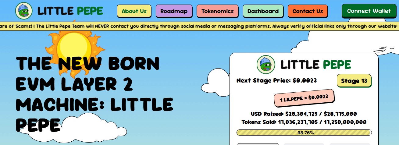 Official Little Pepe presale website Official Little Pepe presale website