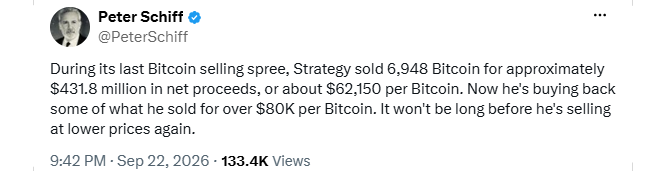 Peter Schiff Bitcoin Selling Comment Peter Schiff Bitcoin Selling Comment