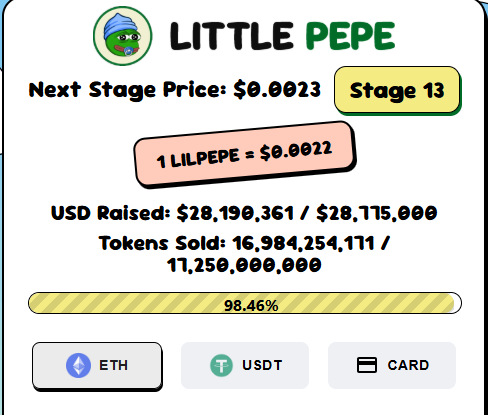 little pepe presale price