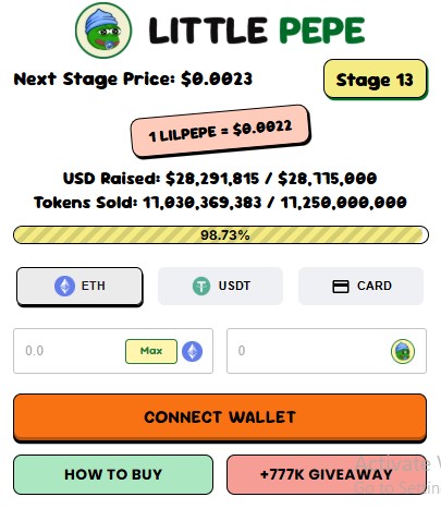 Little Pepe Presale Data Little Pepe Presale Data