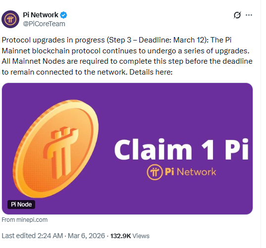 Pi coin price prediction update as Pi Network protocol v20.2 upgrade begins before Pi Day 2026