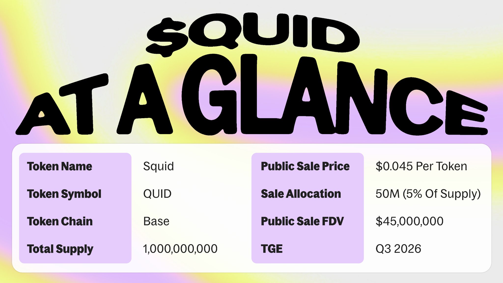 squid public sale