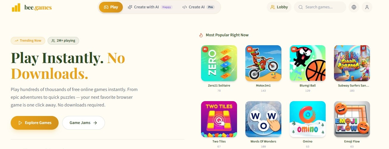 Bee.games went live Bee.games went live