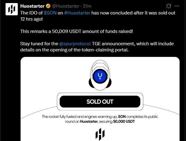 SON Huostarter IDO SON Huostarter IDO