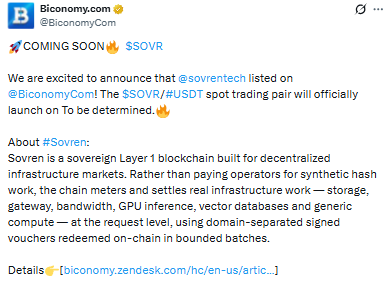 Sovren takes a different angle than typical Layer 1 projects