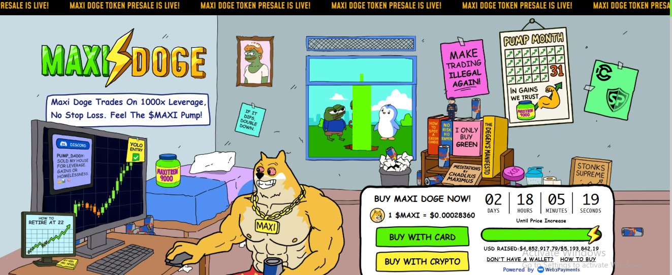 Maxi doge presale is live
