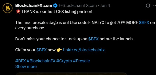 BlockchainFX launch date BlockchainFX launch date