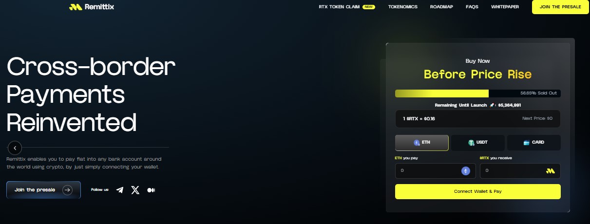Remittix PayFi platform