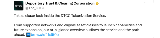 DTCC Tokenization Service overview DTCC Tokenization Service overview