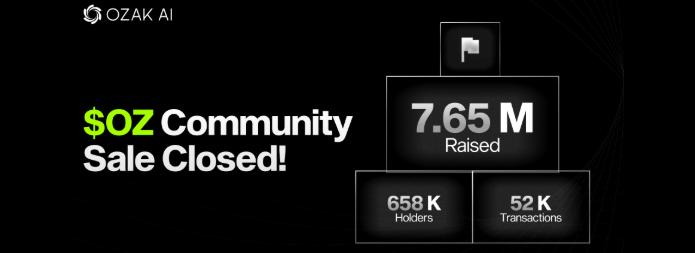 OZ Presale Ends at $7.64M OZ Presale Ends at $7.64M