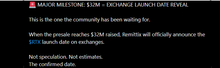 Remittix Launch date
