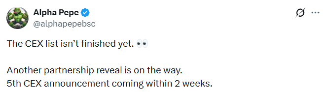 official Alphapepe post on X official Alphapepe post on X