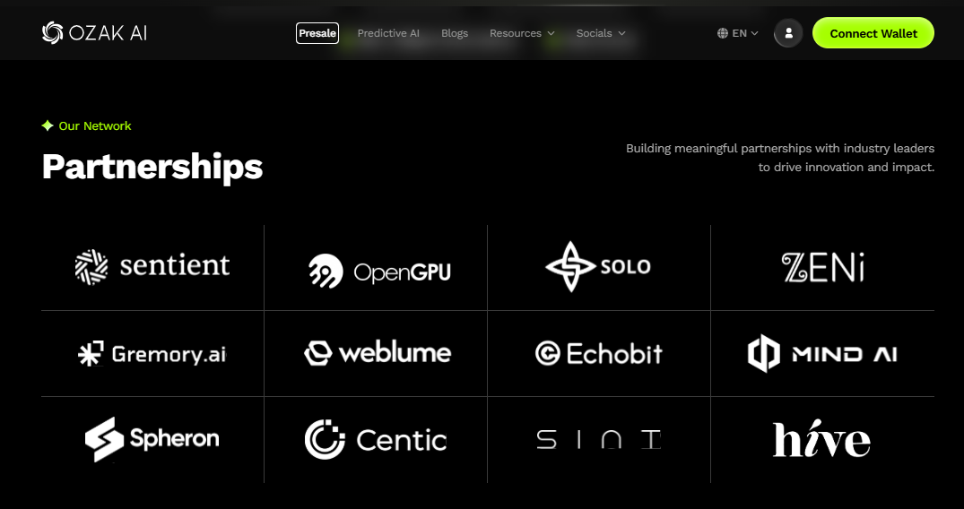 Ozak AI partnerships