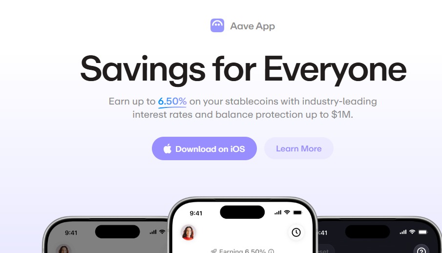 Aave protocol Website