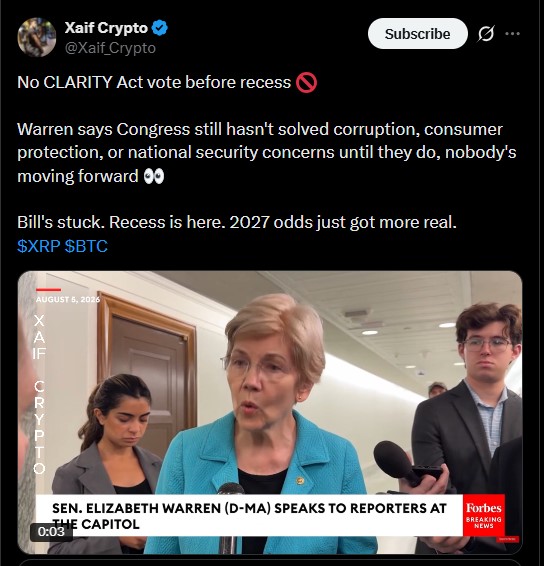 Clarity Act update Clarity Act update