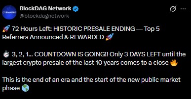 BlockDAG presale end date BlockDAG presale end date