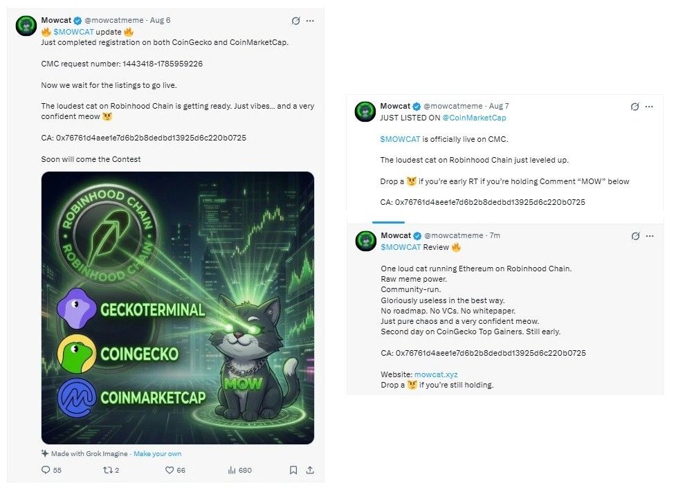 Announcement posted on X.