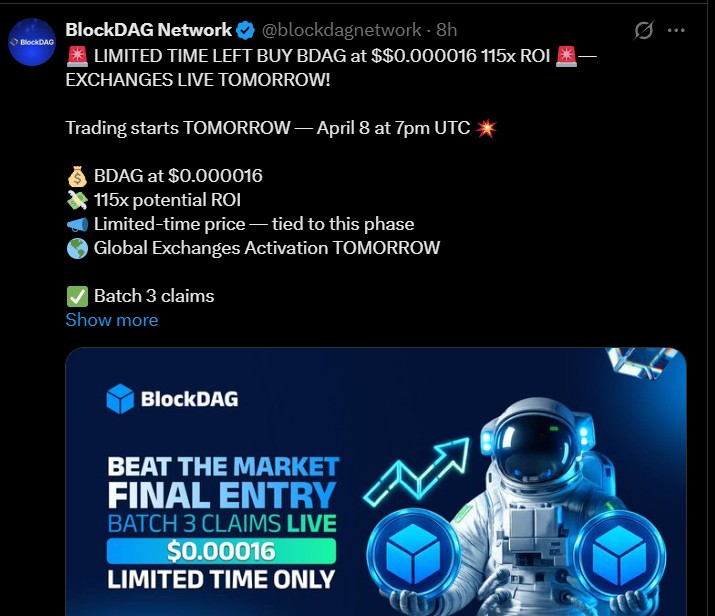 BlockDAG Listing Date and Trading Details BlockDAG Listing Date and Trading Details