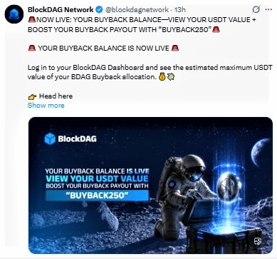 buyback balances are now viewable on the BlockDAG Dashboard buyback balances are now viewable on the BlockDAG Dashboard