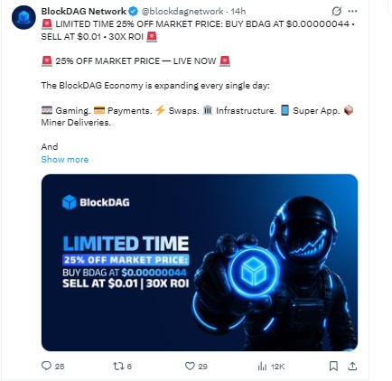 BDAG OFFICIAL TWEET ON X BDAG OFFICIAL TWEET ON X