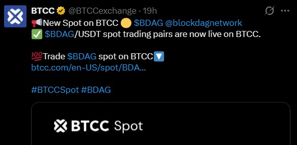 BDAG BTCC trading BDAG BTCC trading