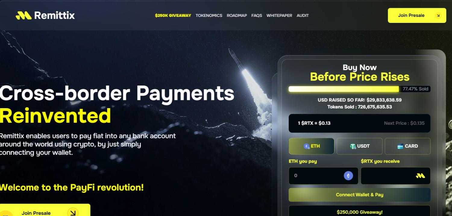 Remittix presale end date