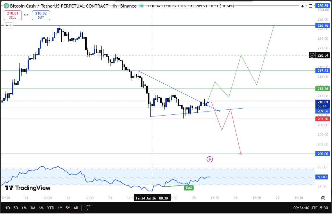 bitcoin cash price outlook