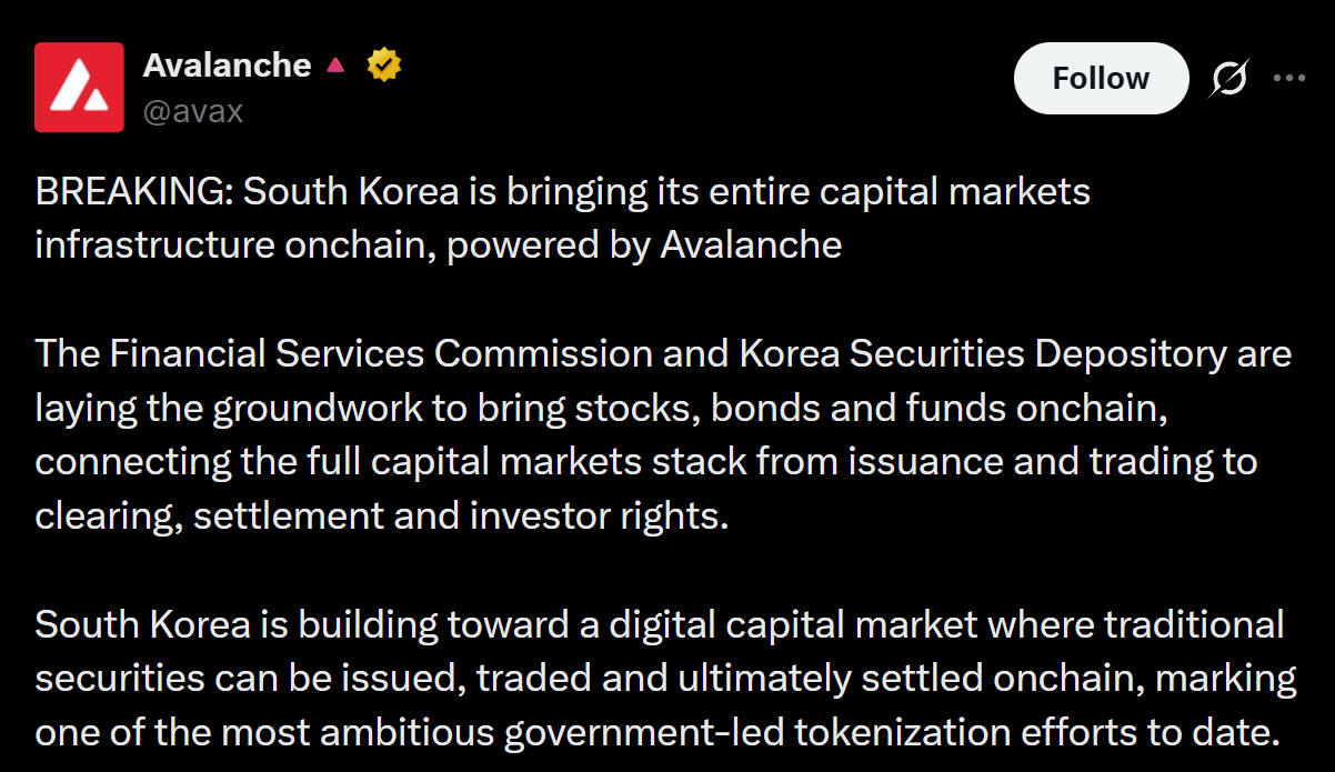 Avalanche South Korea News