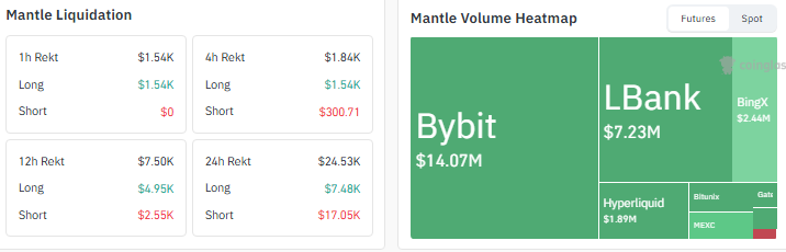 mantle liqudation or heat map data 