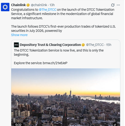 DTCC Goes live onchain DTCC Goes live onchain