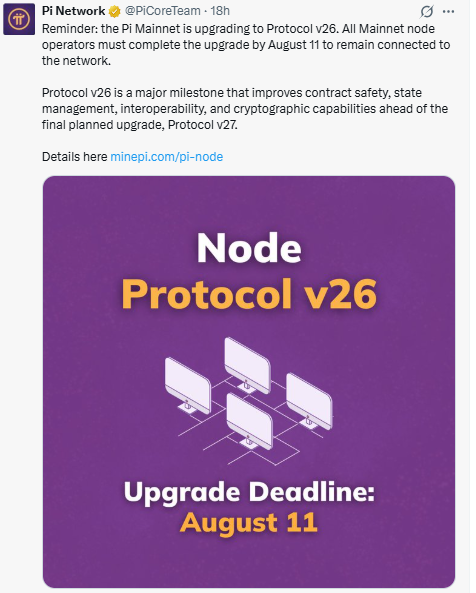 Pi Network Protocol v26 Upgrade What's Changing