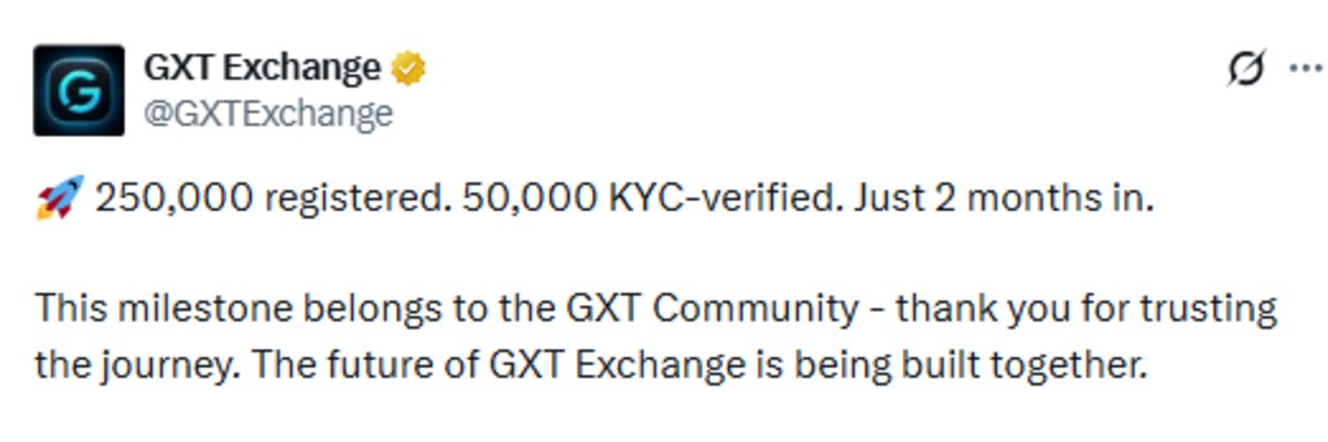 Official GXT Exchange post screenshot for the data Official GXT Exchange post screenshot for the data