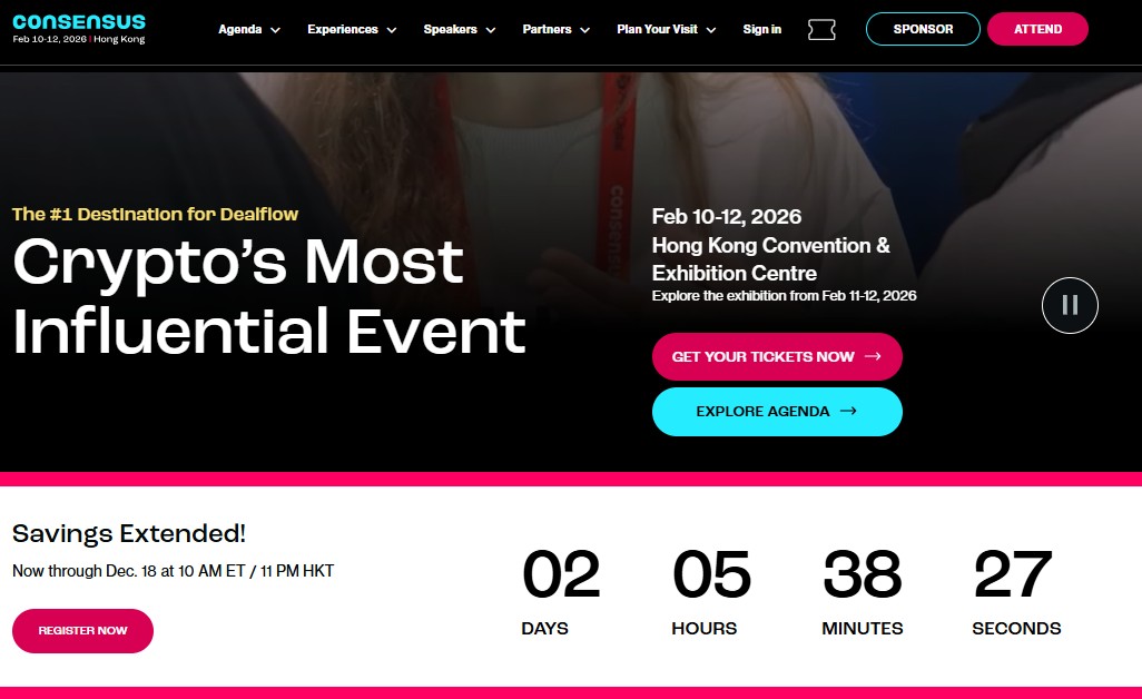 Consensus HK 2026 Ticket Savings Extended — But Only for a Short Time