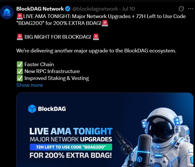 BlockDAG Pushes "EARLY" Code BlockDAG Pushes "EARLY" Code