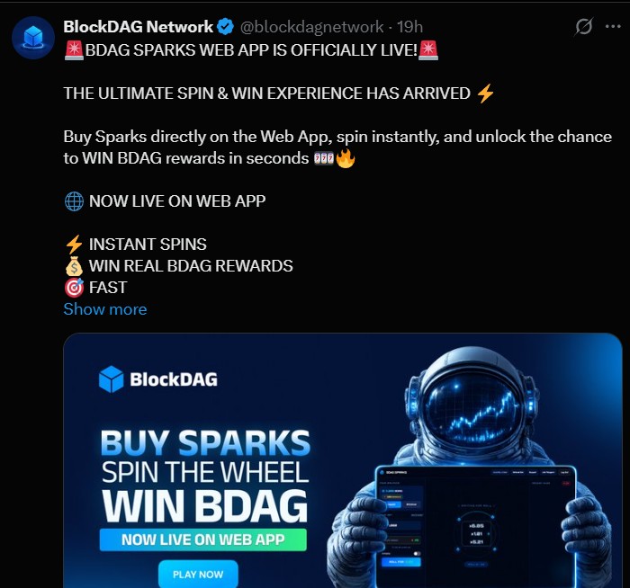 BlockDAG Web App live today