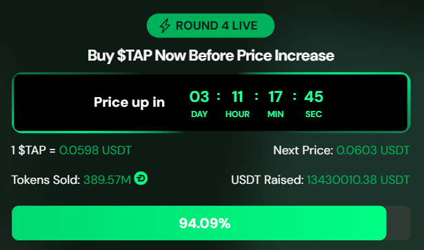 DigiTap Presale Price DigiTap Presale Price
