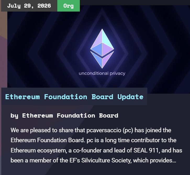 Ethereum Institutional Targets Tokenization, Stablecoins and On-Chain Settlement