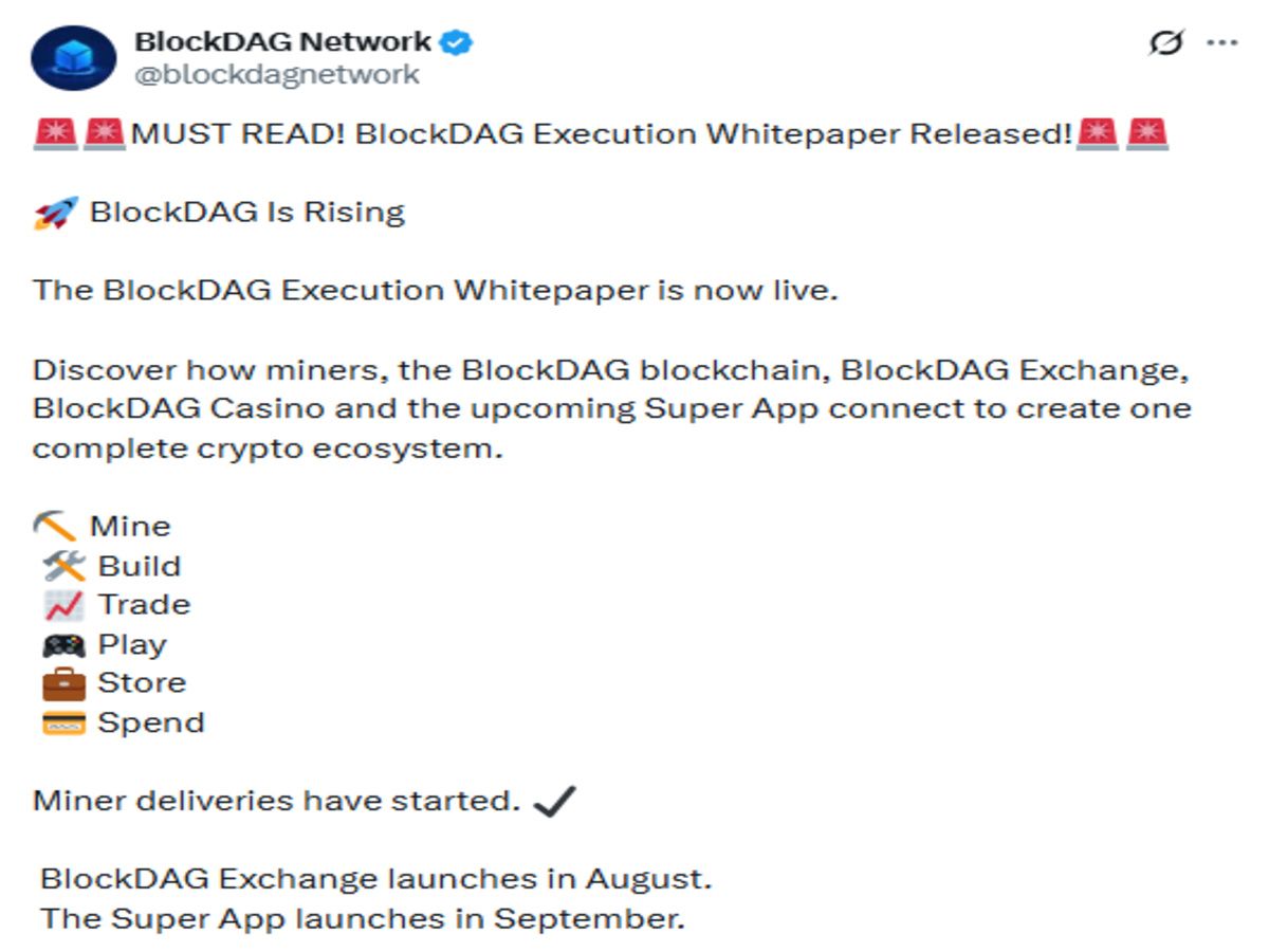 Official post screenshot of whitepaper announcement Official post screenshot of whitepaper announcement