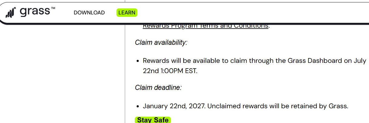 Grass Airdrop Season 2 Claim Date Reaches Final 24 Hours