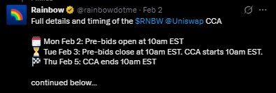 Rainbow wallet listing