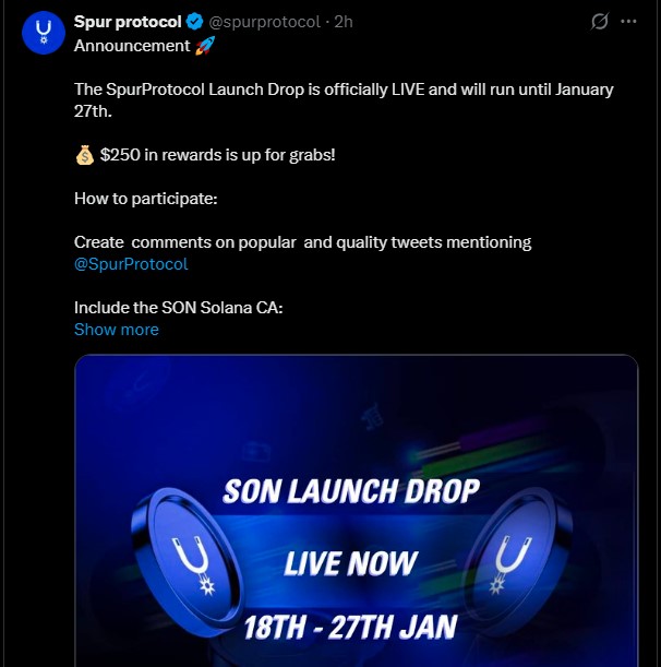 Spur Protocol Launch Drop Live