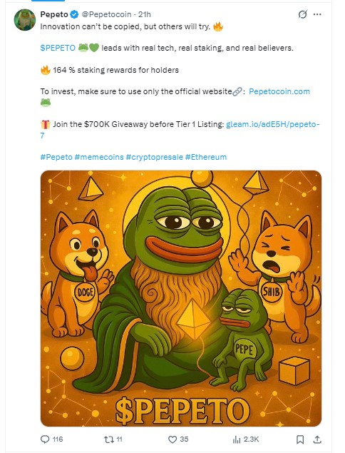 A recent official post