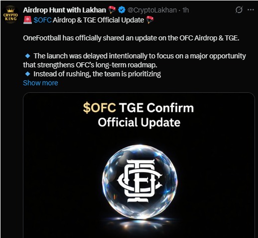 OneFootball TGE and Airdrop Timeline Explained