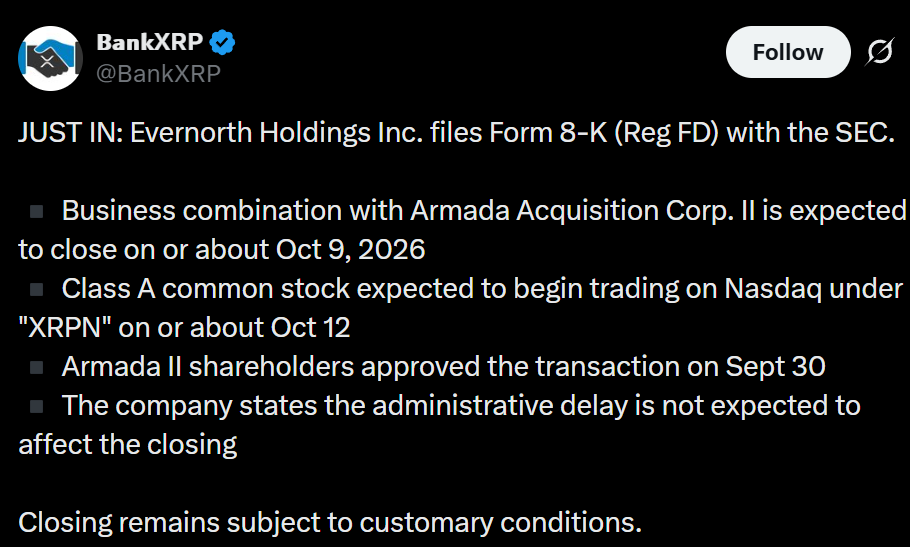 Information by Bank XRP on X